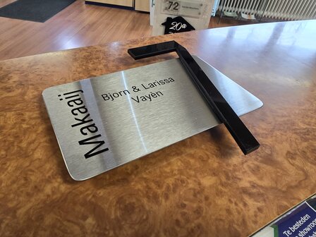 RVS naambord