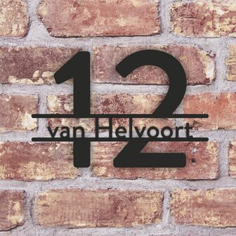 Handgeschreven naambord B43