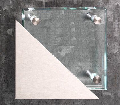 Glas met RVS