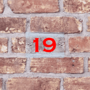 Glazen huisnummerbord H10