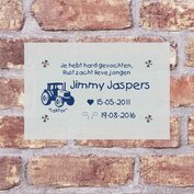 Glazen gedenkbord C3