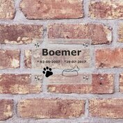 Glazen gedenkbord C6