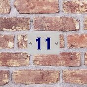 Glazen huisnummerbord M81