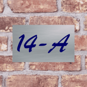 RVS huisnummerbord T36