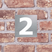 RVS huisnummerbord T49