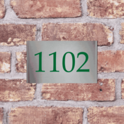 RVS huisnummerbord V79