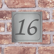 RVS huisnummerbord V82