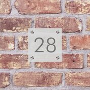 Glazen huisnummerbord R9